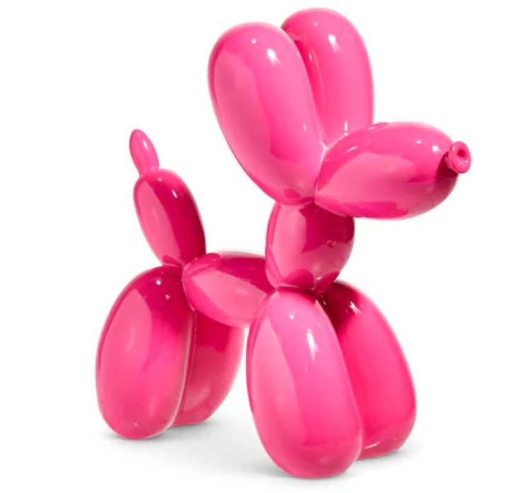 Bright balloon dog made by Clime-Ma the Clown